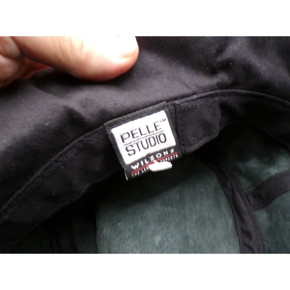 Pelle Studio Wilsons Leather Bucket Hat Dark Gray Casual Fashion - Picture 3 of 3